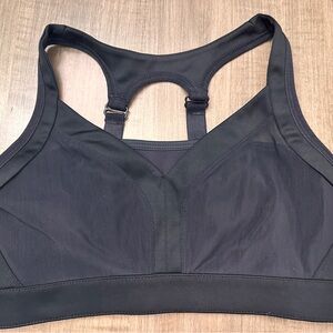 Fabletics Joliet Black Racerback Adjustable High Impact Support Sports Bra